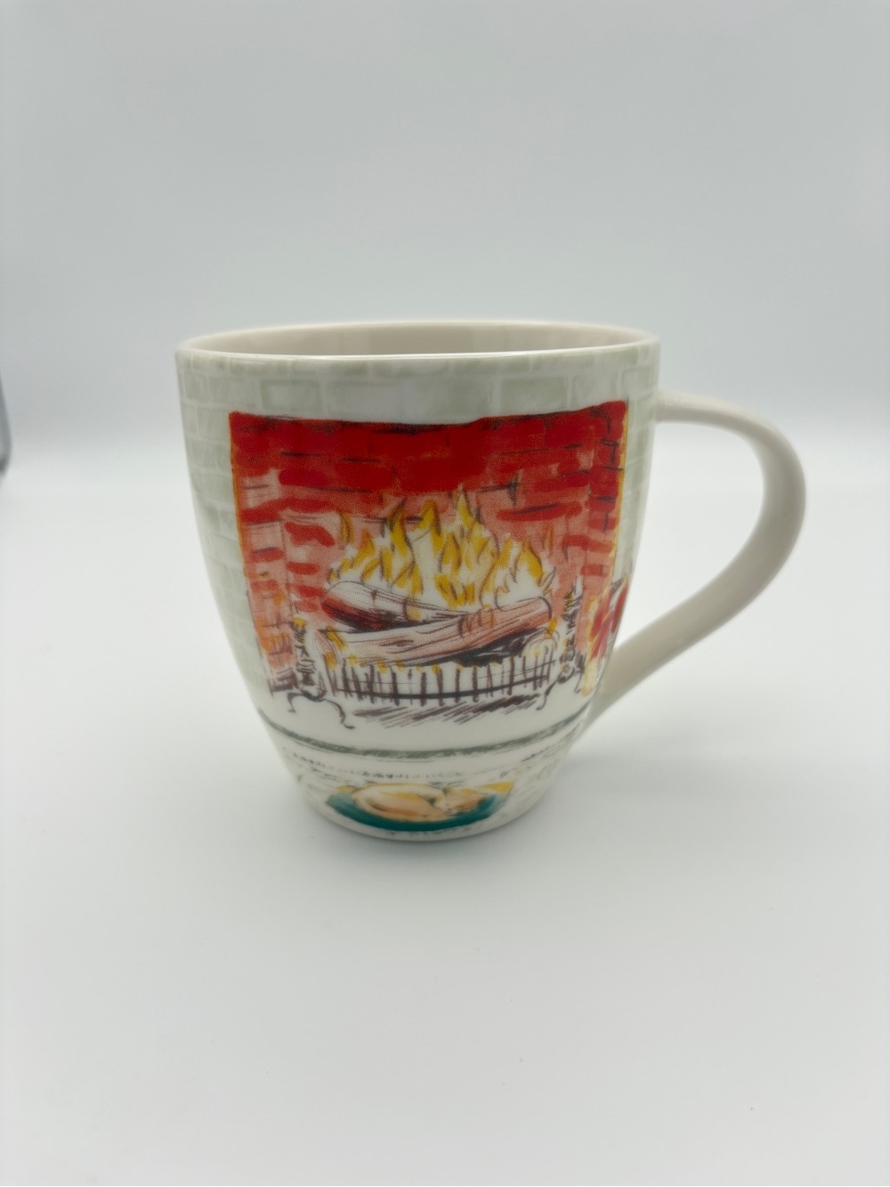Eaton Fine Dining Fine China Sleeping Cat Fireplace Mug